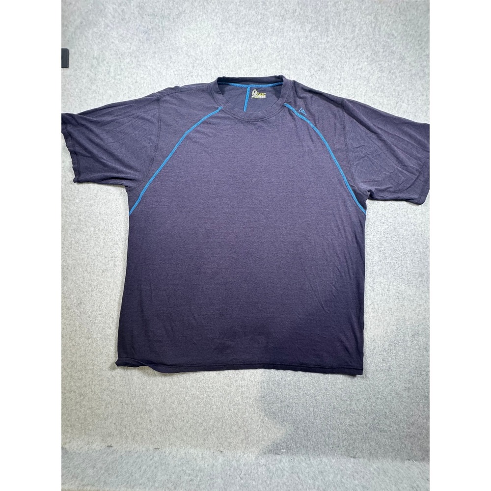 Tasc Performance Mens XXL Purple Technical Tee Short Sleeve Active Shirt Raglan
